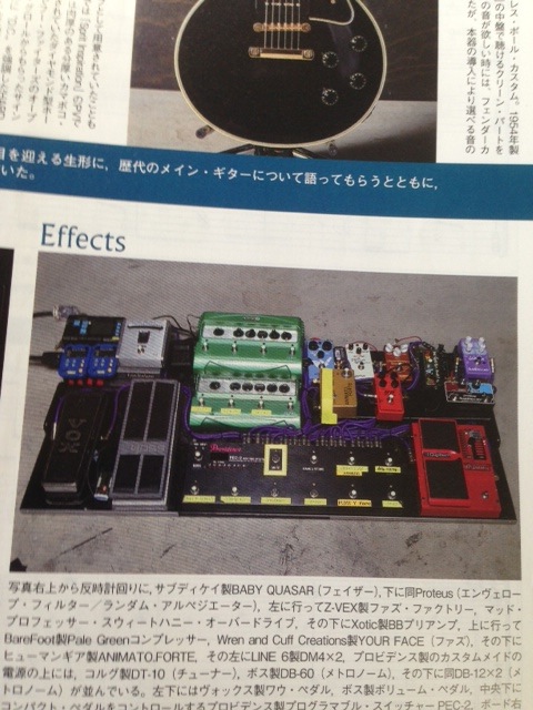 ミュージシャン情報板: Gt誌掲載ミュージシャン使用機材（Guitar